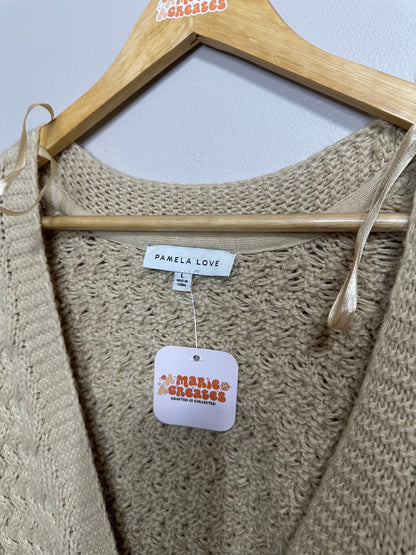 Large Tan Cardigan