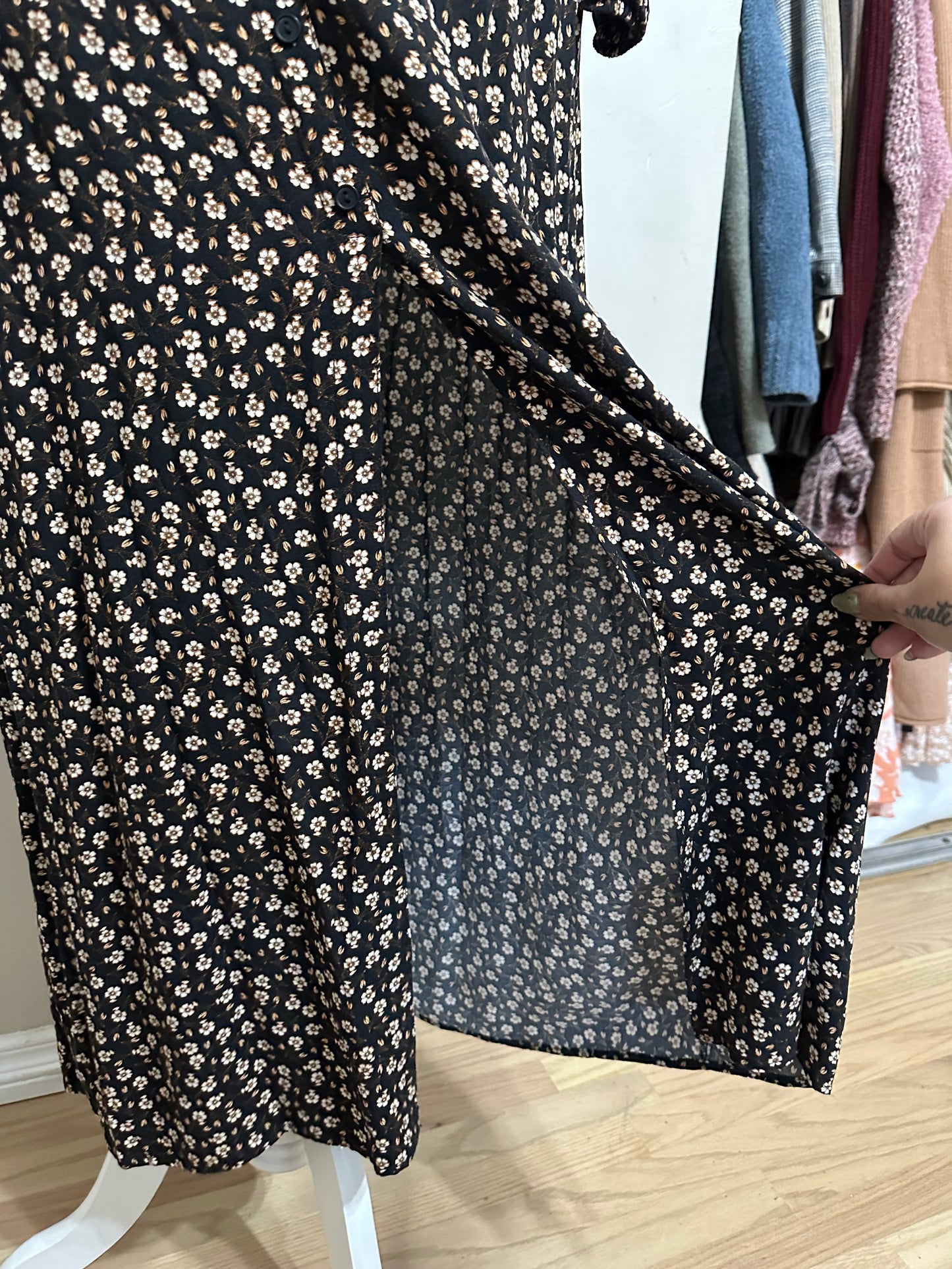 Large Long Sleeve Floral Dress