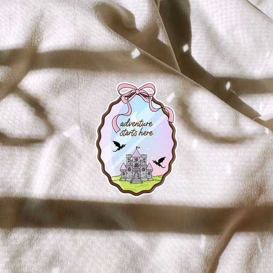 Adventure Starts Here Sticker