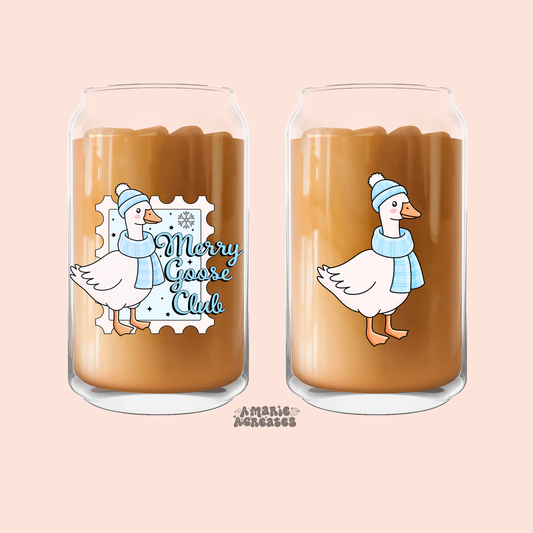 Merry Goose Club Glass Cup