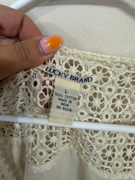 Large Crochet Tie Top