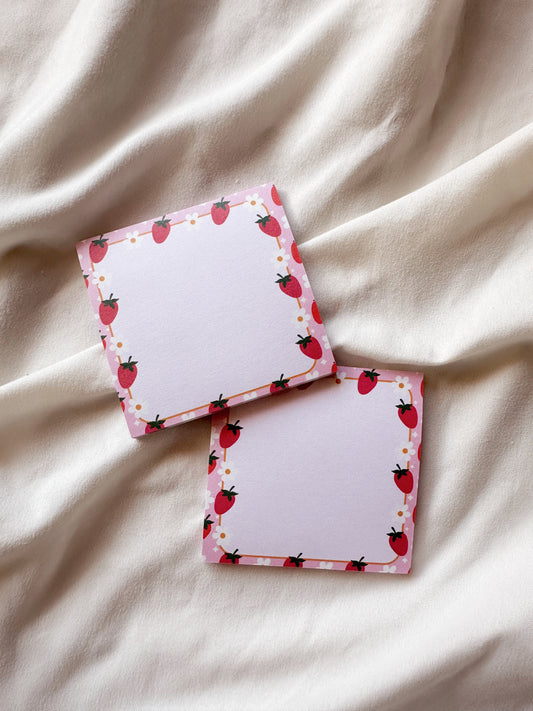 Strawberry Daisies Sticky Note