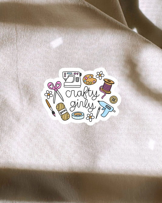 Crafty Girly Sticker