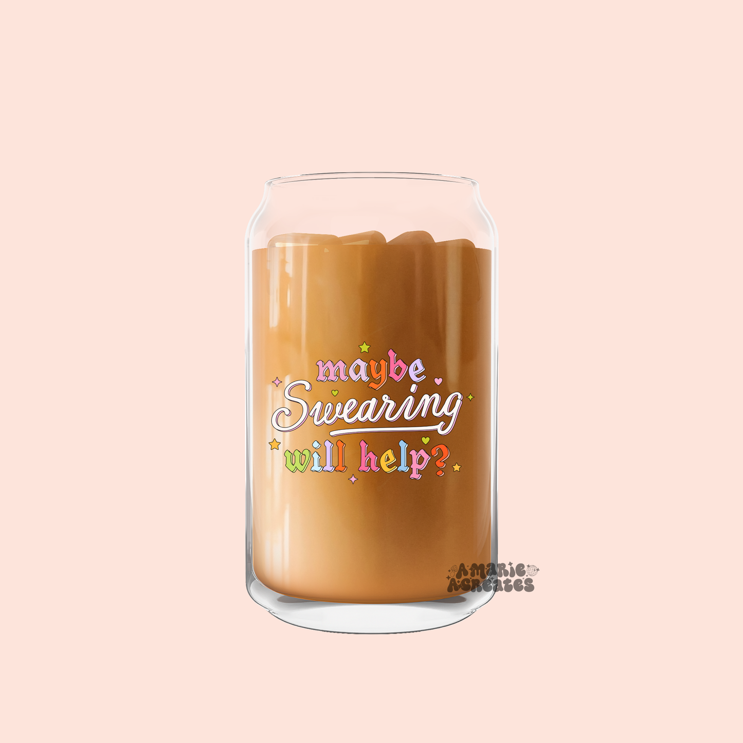 Maybe Swearing Will Help? Glass Cup
