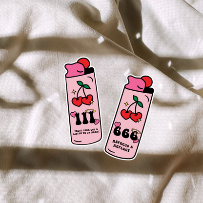 Angel Number Lighter Sticker