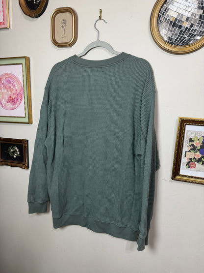 Medium Oversized Waffle Knit Sweater