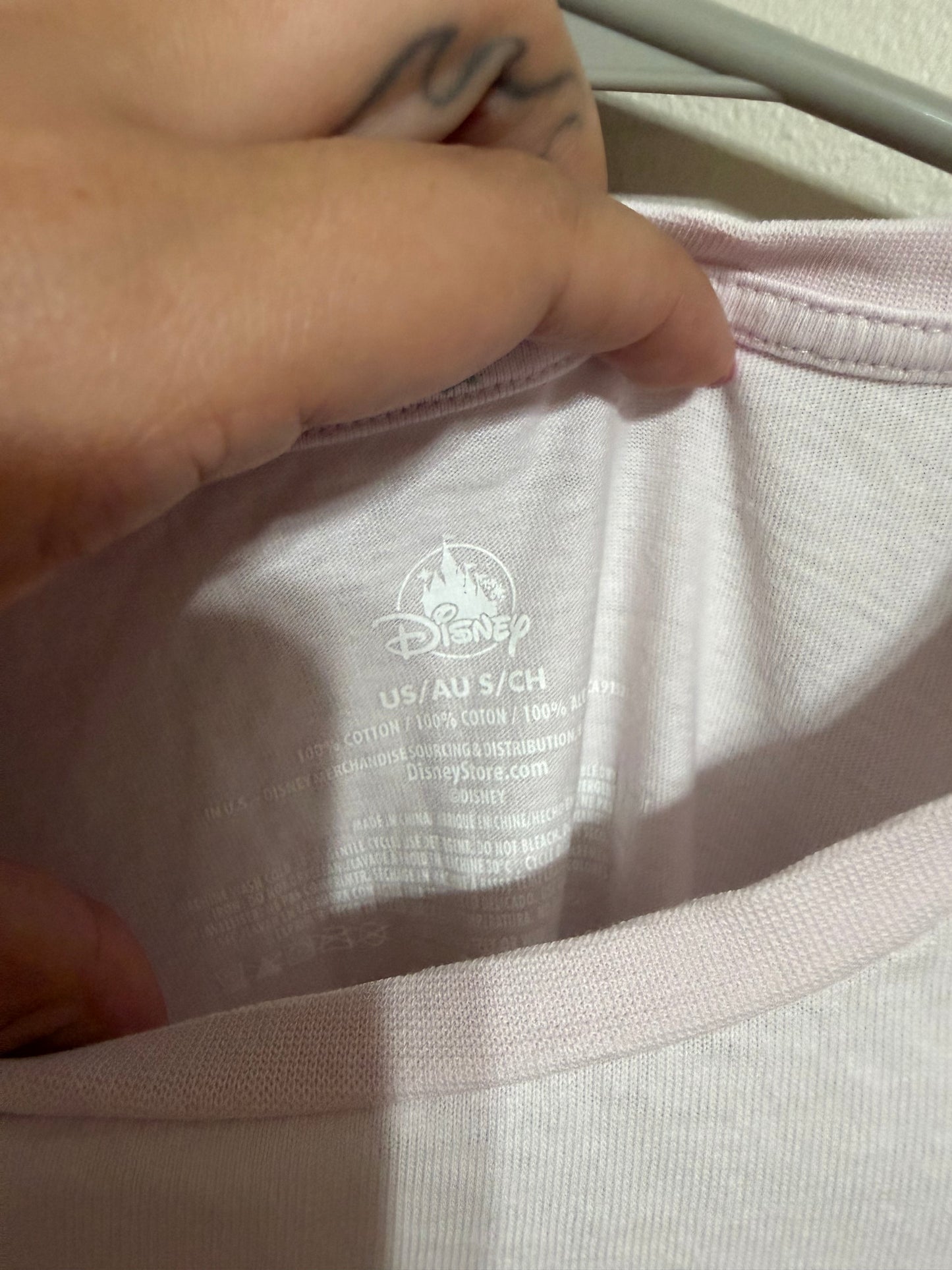 Small NWOT Lilac Pastel Disney Characters Graphic Tee