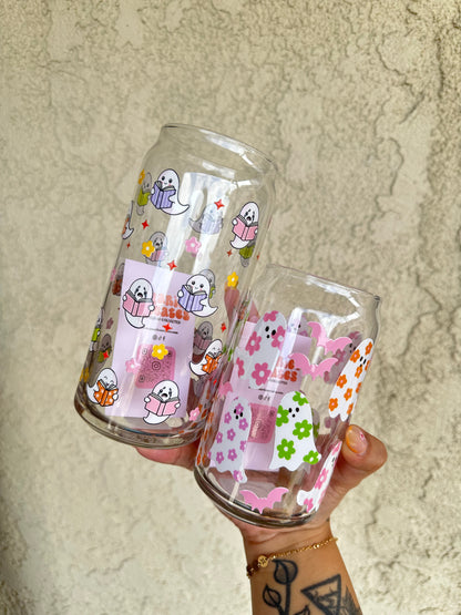 Retro Ghost Glass Cup
