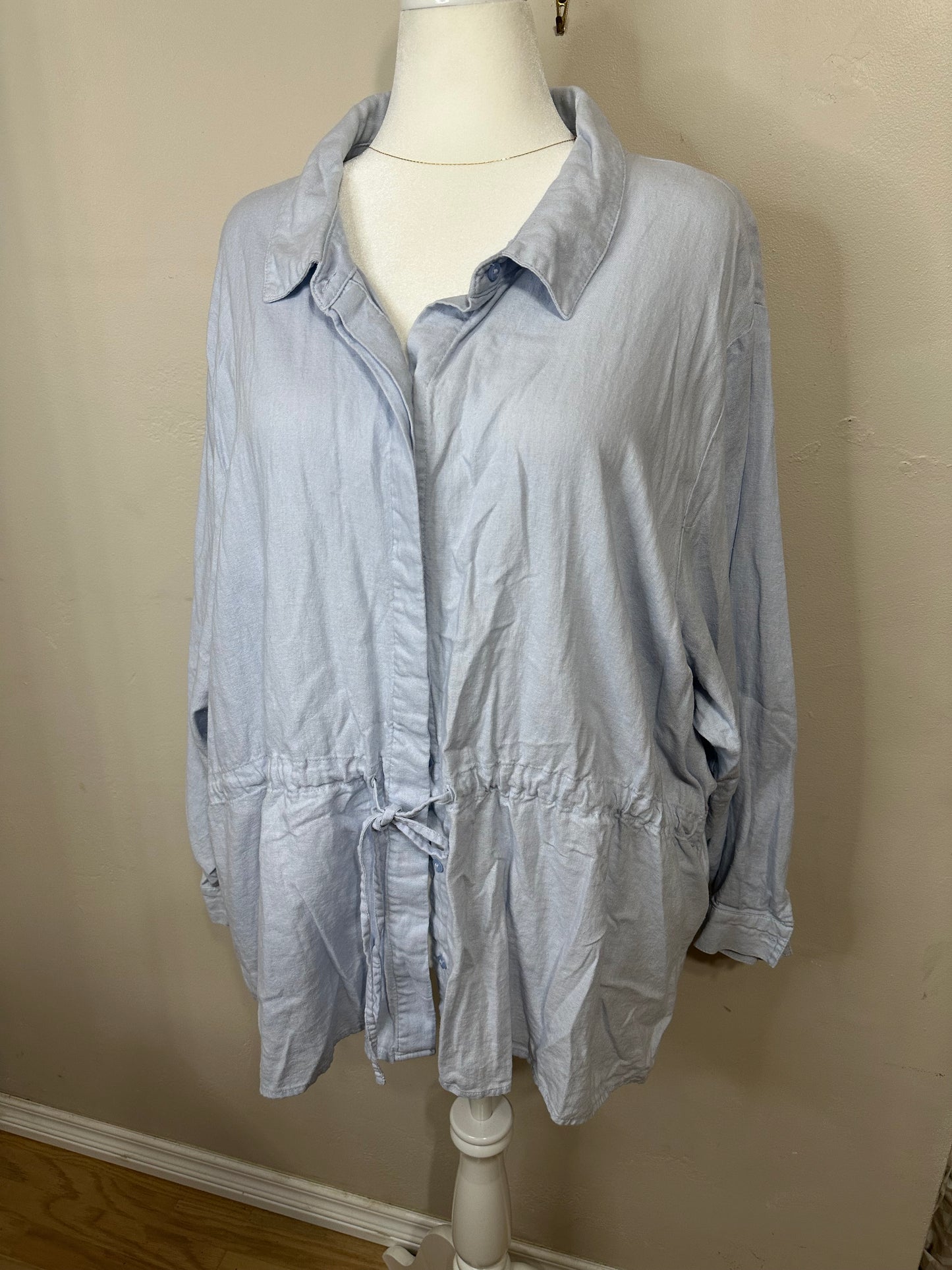 3x Baby Blue Shacket