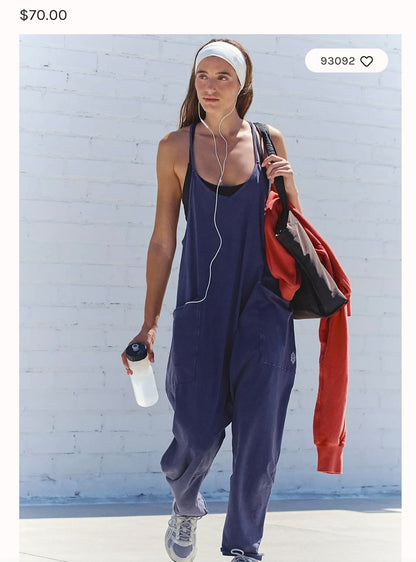 XS (up to Small) Blue Navy Hotshot Onesie Jumpsuit