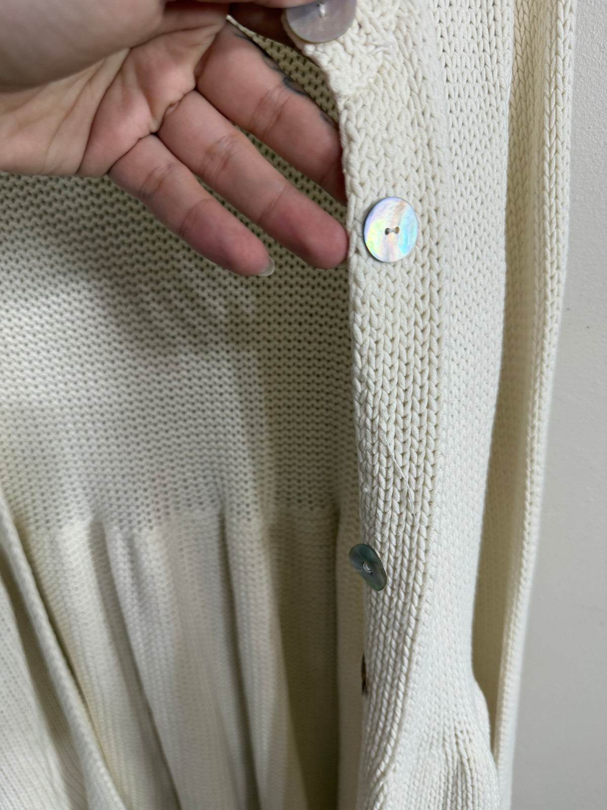 XS Cream Cardigan *small call out see pics