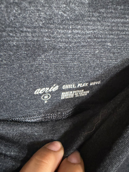 Medium Charcoal Cameo Biker Shorts w/ Pockets