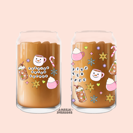 Festive After Coffee Glass Cup