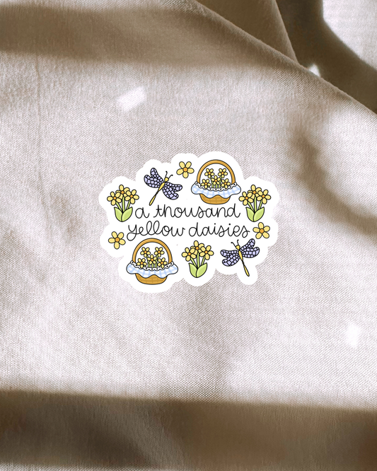 A Thousand Yellow Daisies Sticker