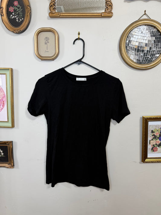 Large Black Basic Tee