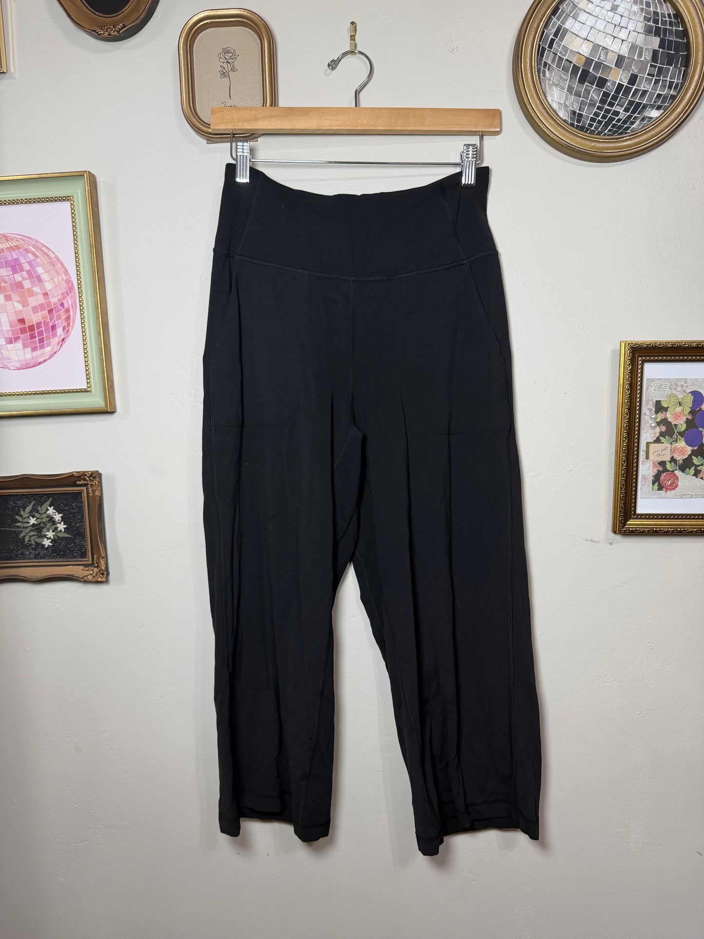 Size 8 Align High Rise Cropped Wide Leg Pants