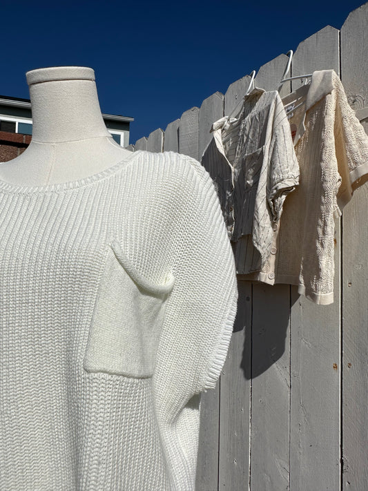 XL Knit Pocket Top