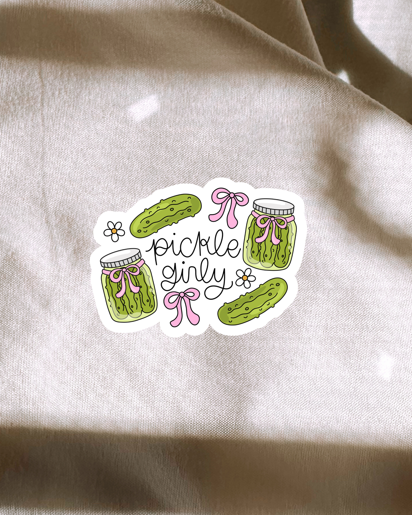 Pickle Girly Sticker