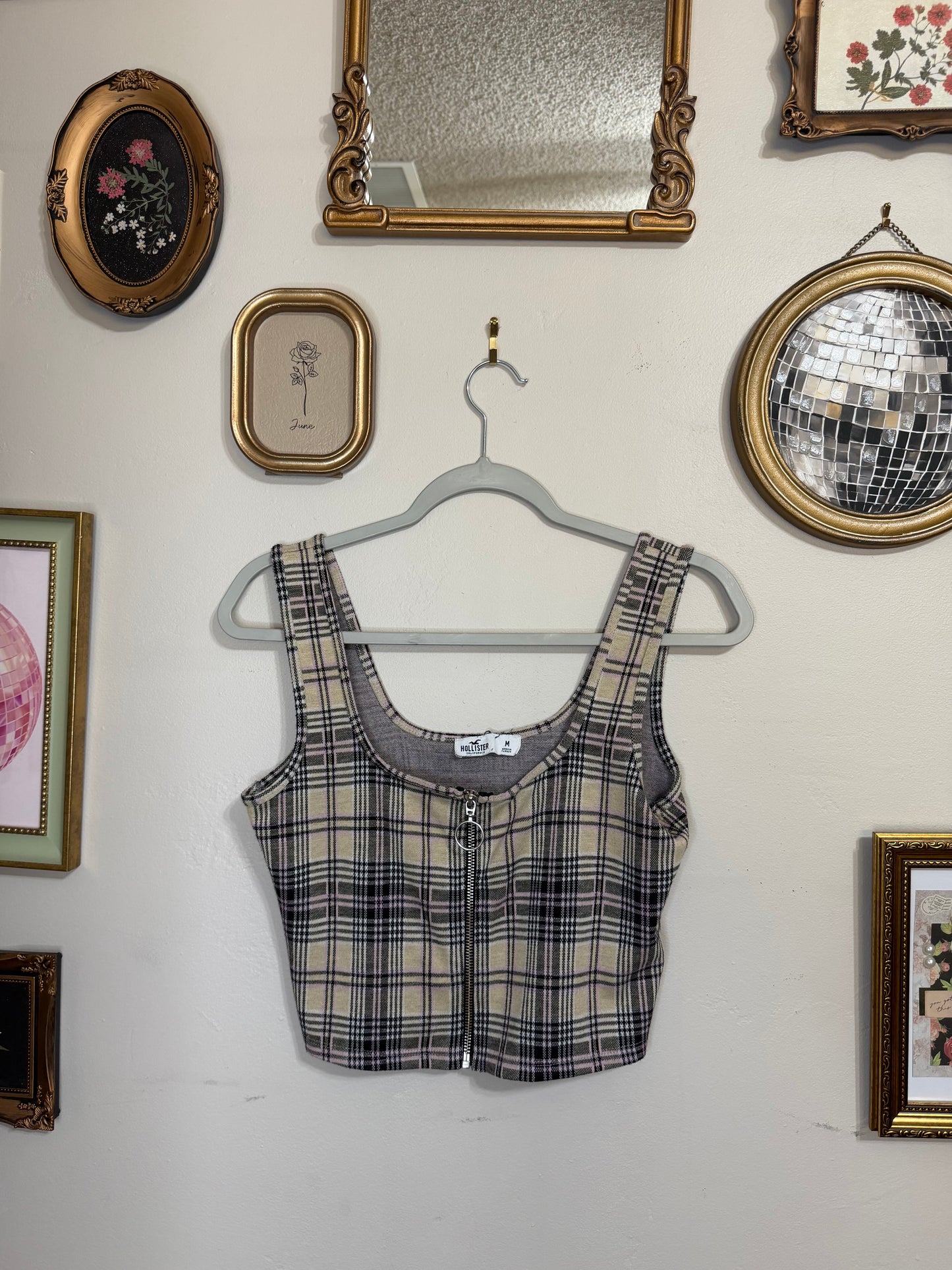 Medium Plaid Crop Top