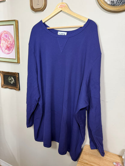 5X Purple Knit Long Sleeve