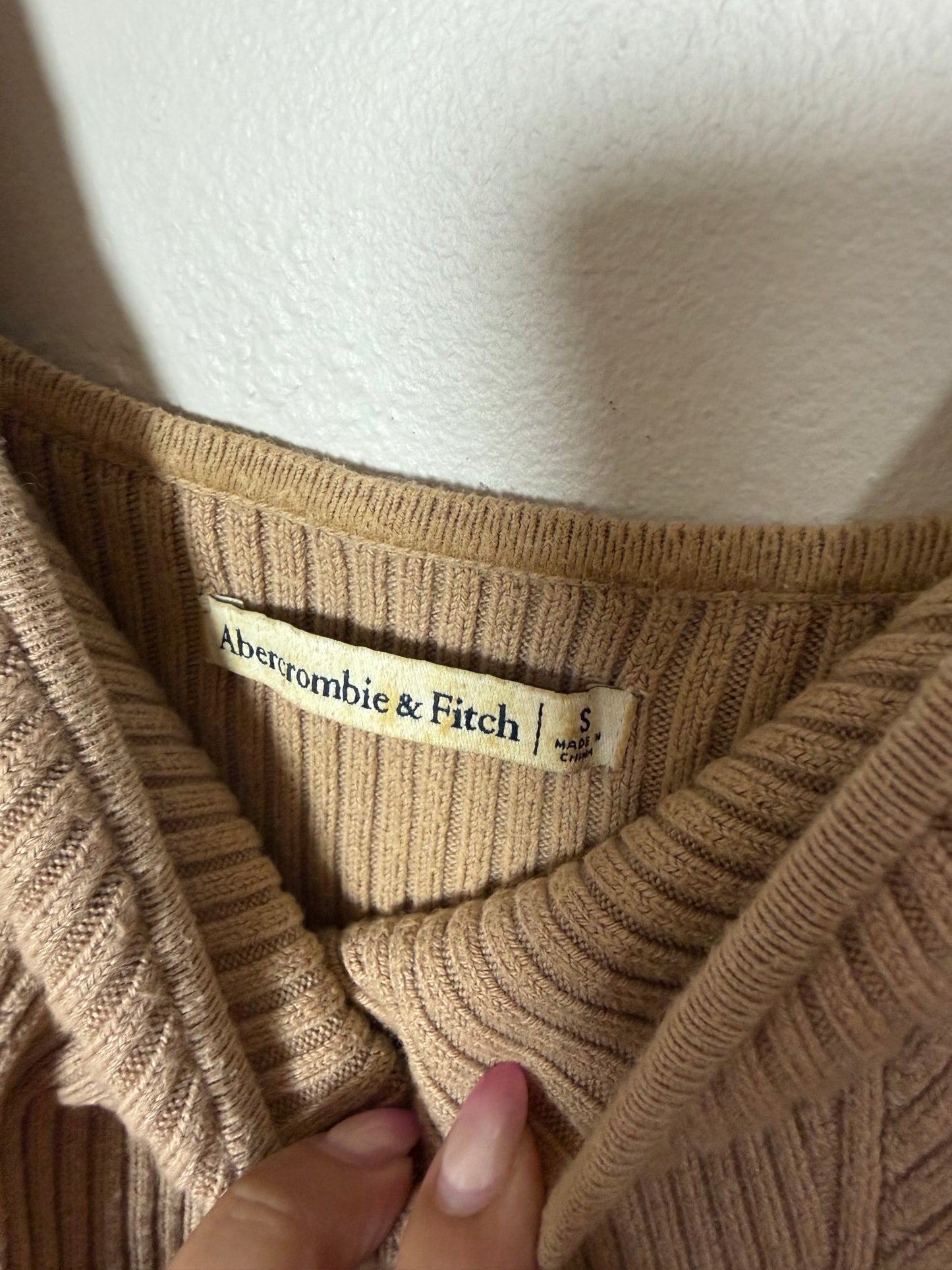 Small Brown Ribbed Tank Top