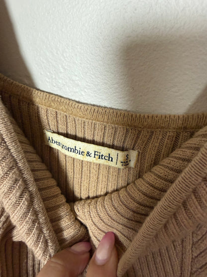 Small Brown Ribbed Tank Top