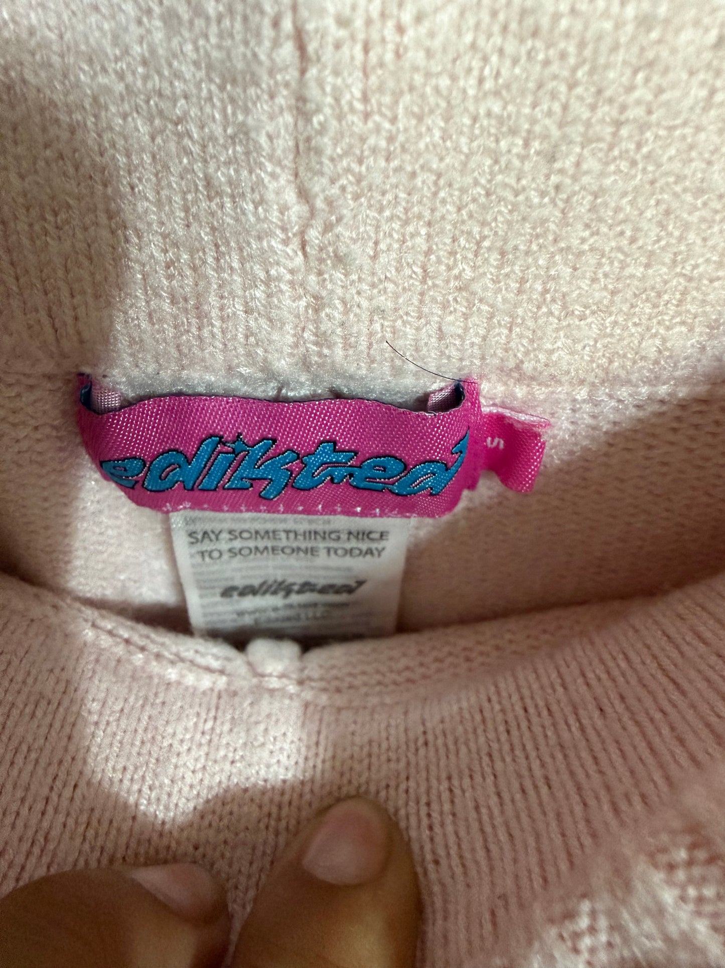 Small Pink Foldover Flare Pants *small call out