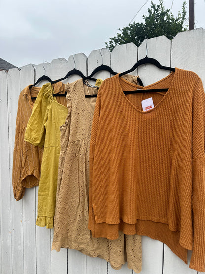 Large Mustard Dress