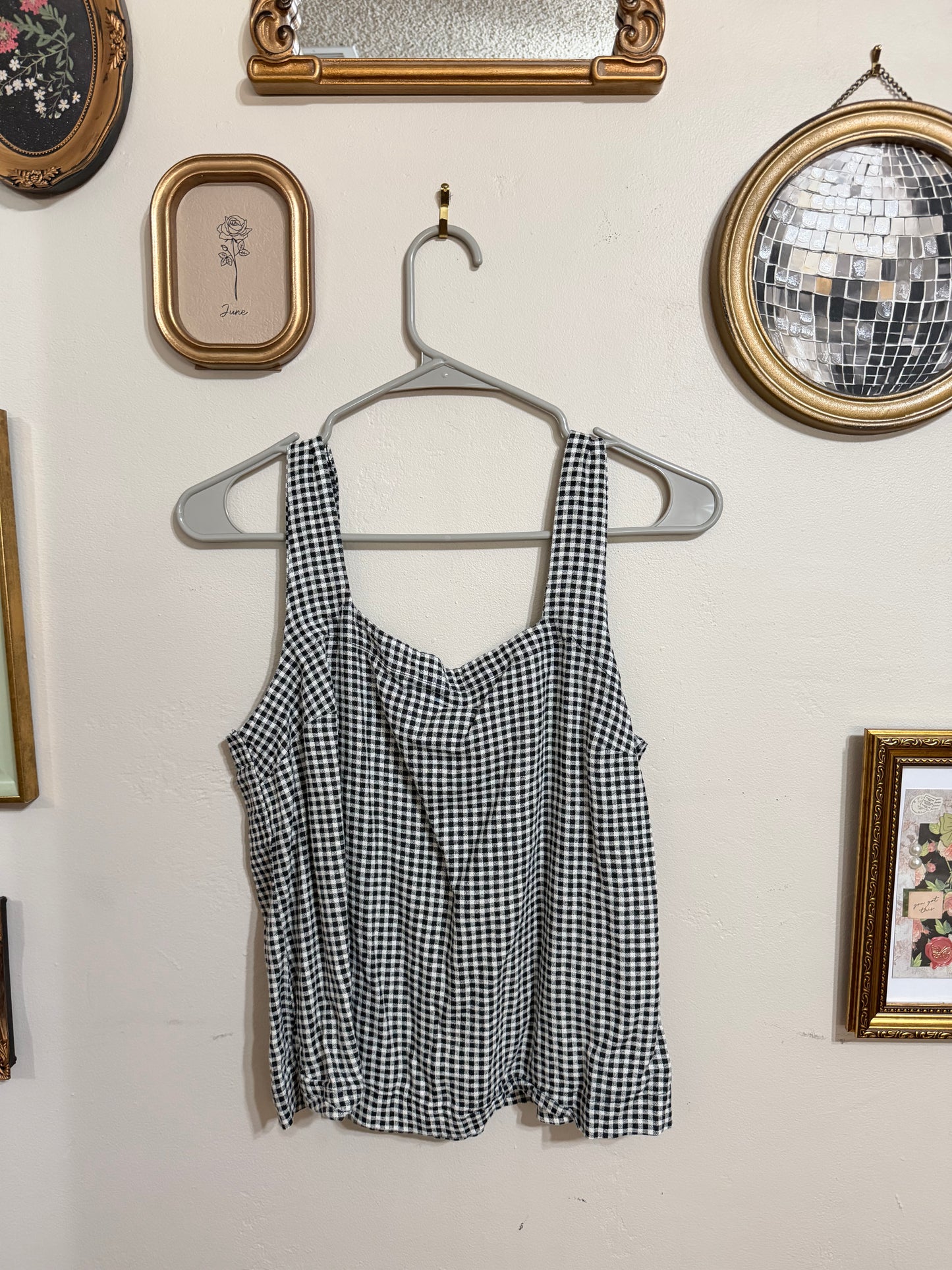 Small Gingham Tank Top