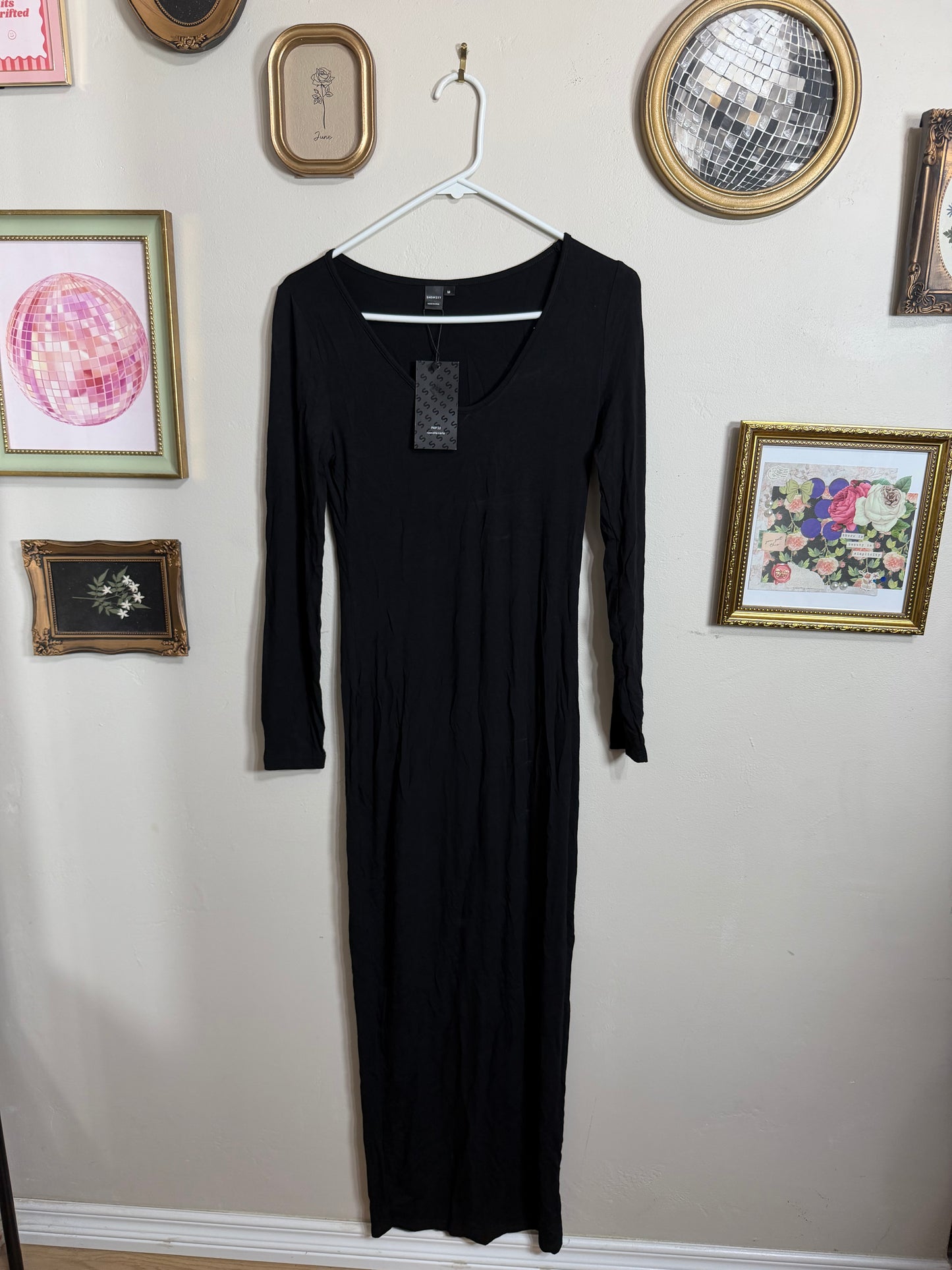 Medium NWT Black Long Sleeve Bodycon Dress