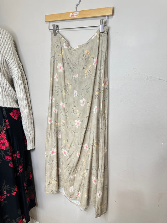 Size 12 (M/L) Sage Floral Skirt