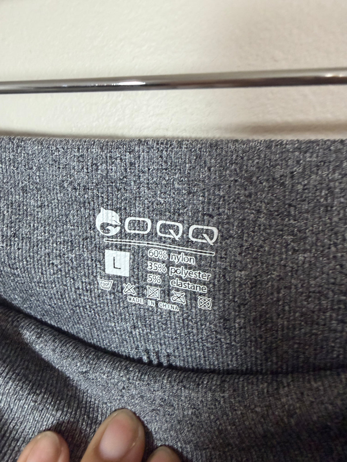 Large (Best for Med) Grey Biker Workout Shorts