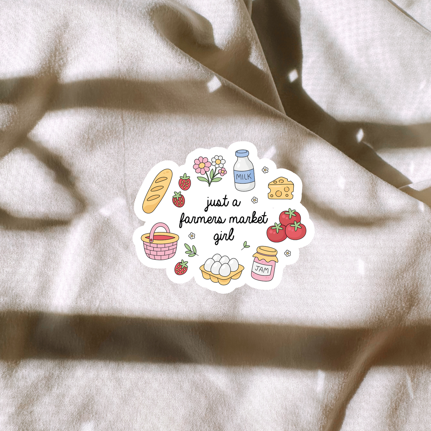 Just A Farmers Market Girl Sticker
