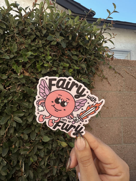 Fairy With Lots Of Fury Sticker