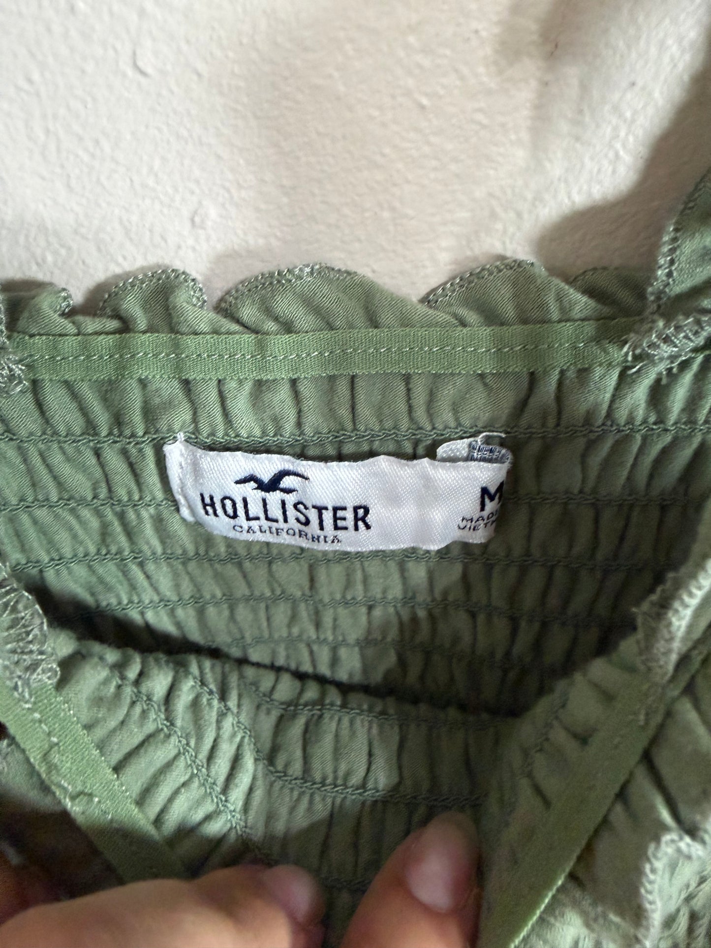 Medium Green Smocked Tank Top