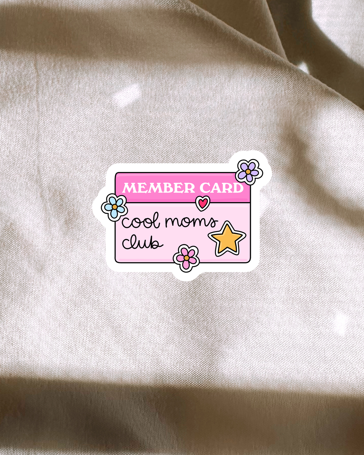 Cool Moms Club Member Card Sticker