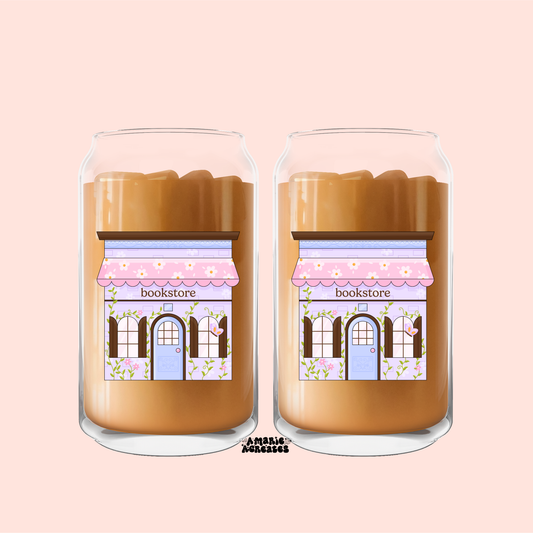 Bookstore Glass Cup