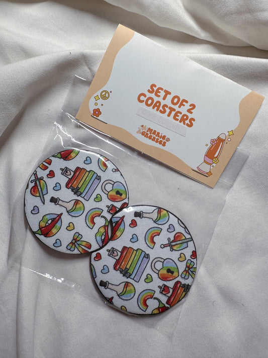 Pride Icons Car Coaster