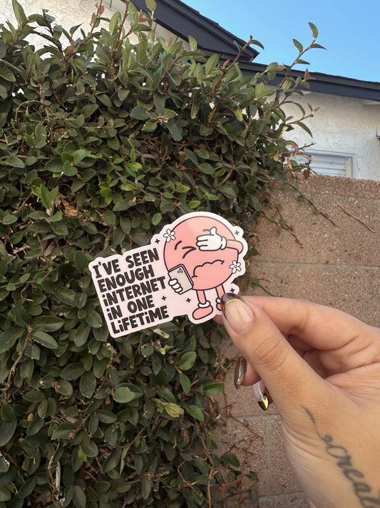 I've Seen Enough Internet In One Lifetime Sticker