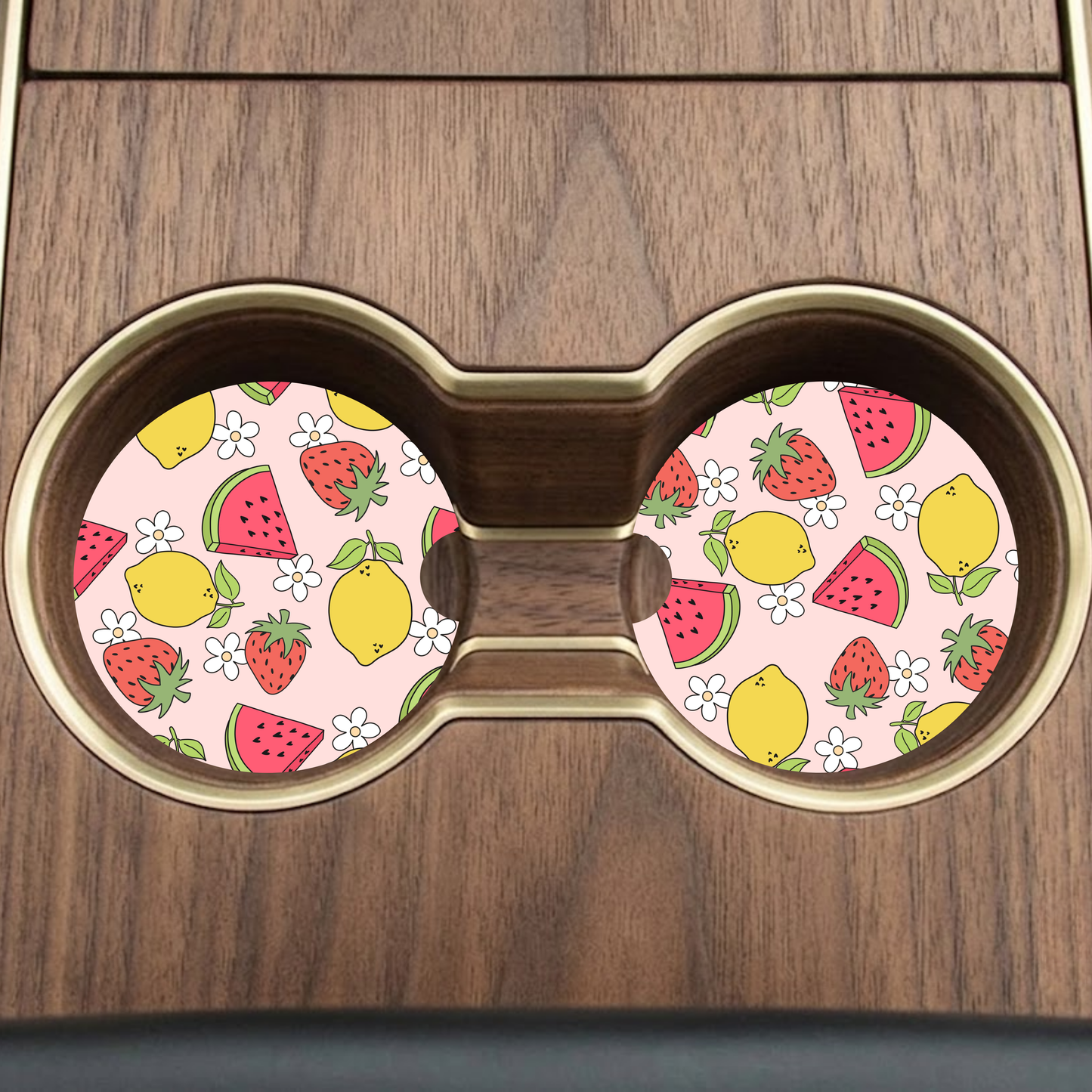 Watermelon & Lemons Car Coaster