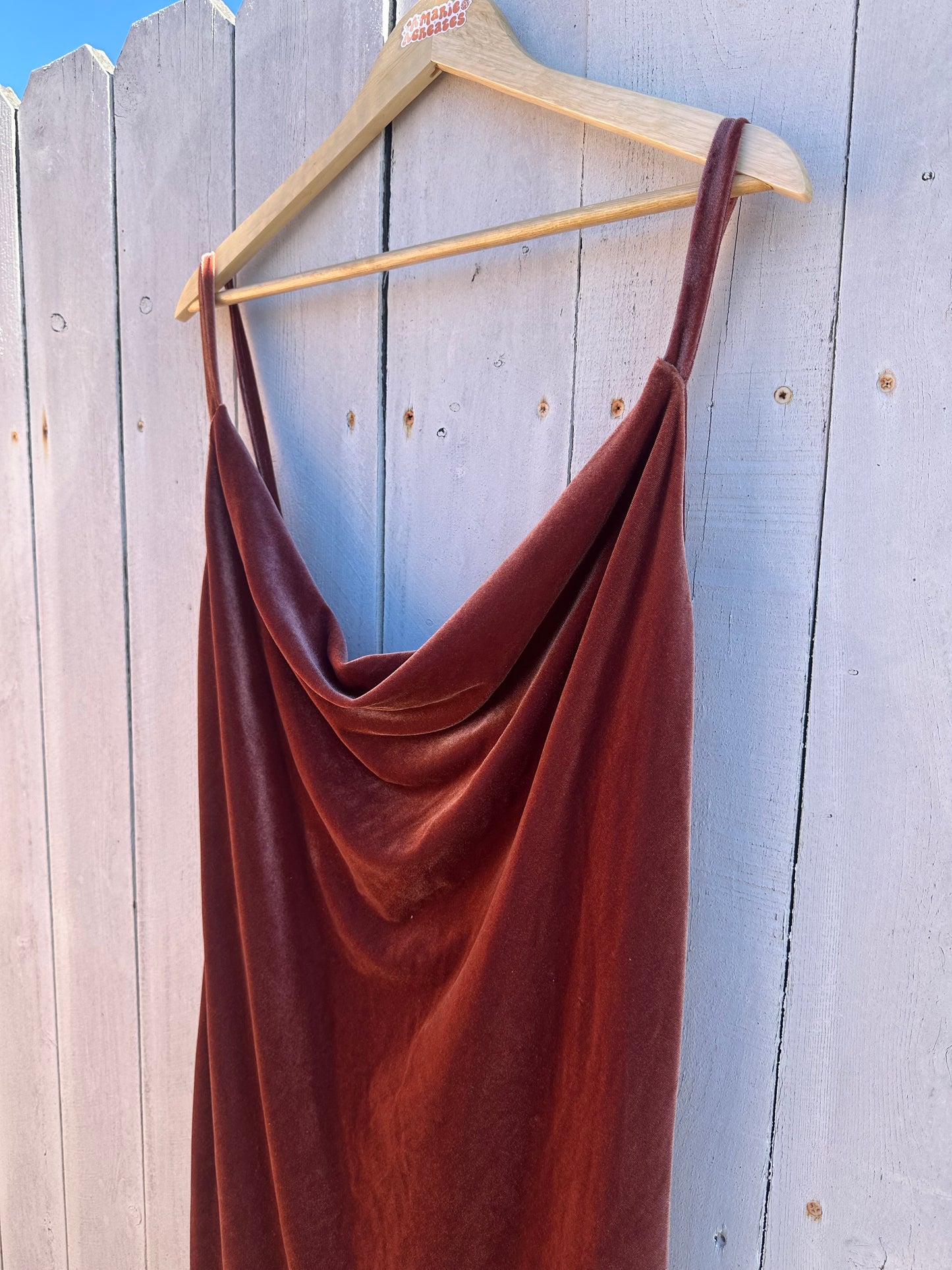 L/XL Mauve Velvet Dress