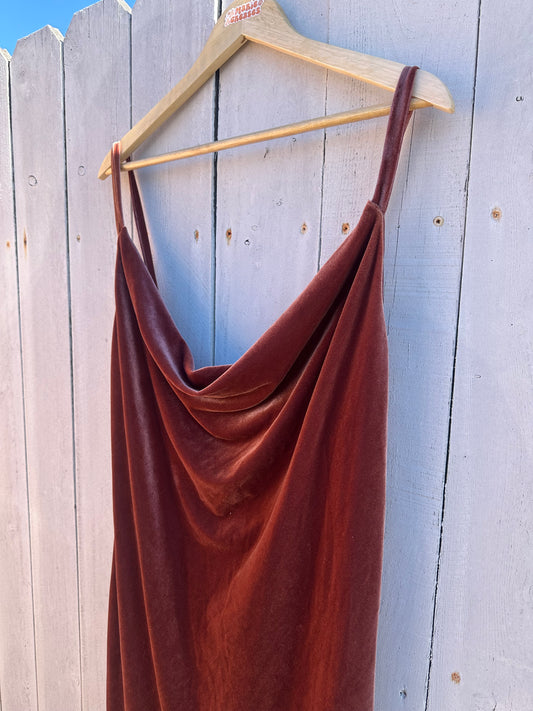 L/XL Mauve Velvet Dress