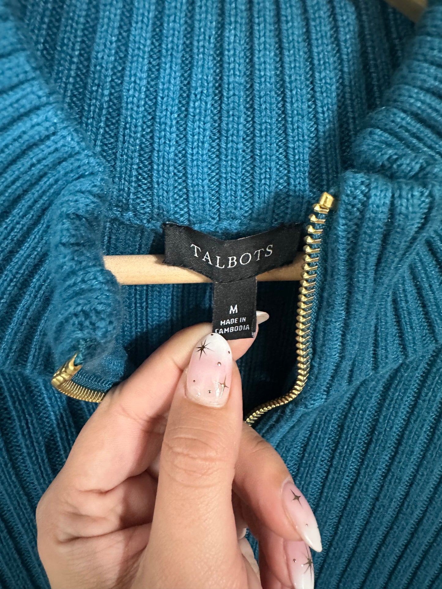 Medium Teal Ribbed Vest