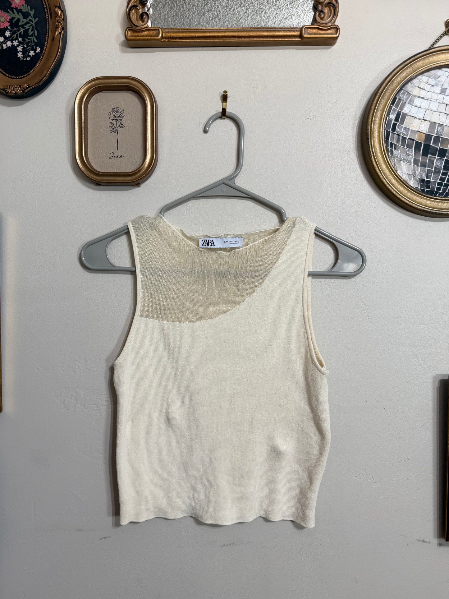 Small Cream Tank Top