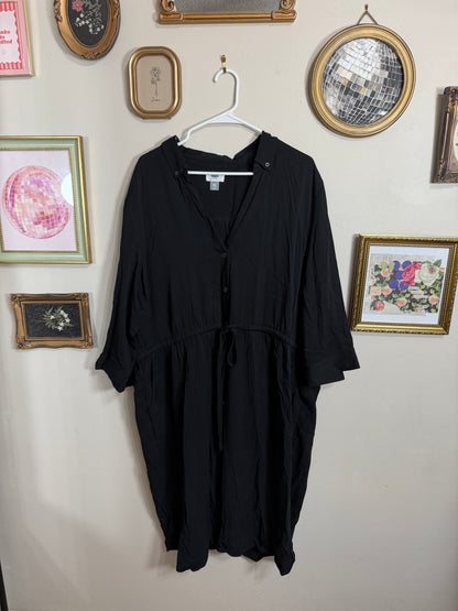 XXL Black Midi Dress