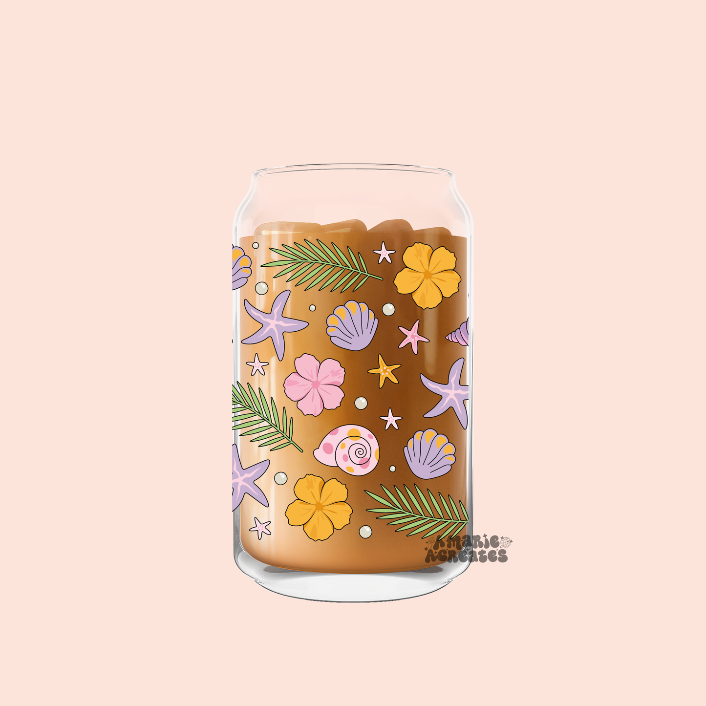 Cute Summer Glass Cup