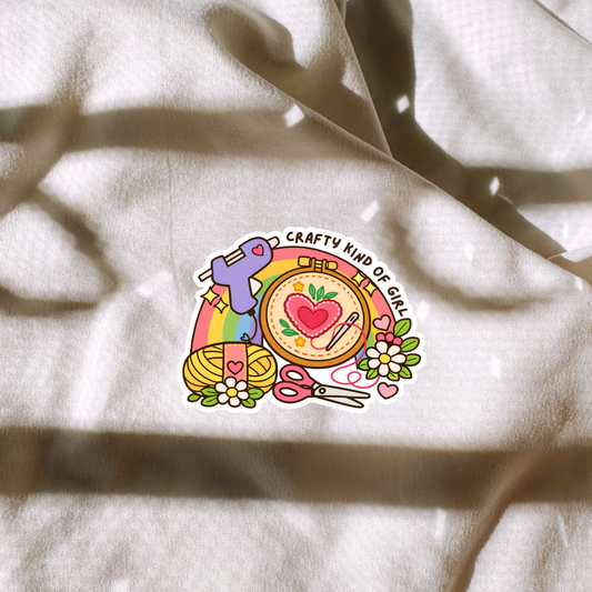 Crafty Kind Of Girl Sticker
