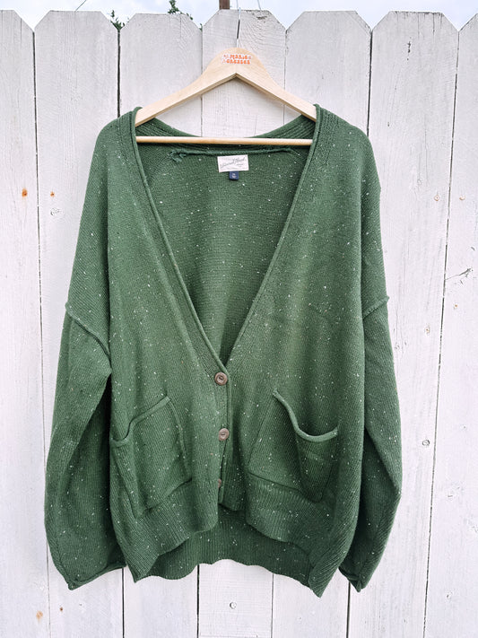 XXL Green Cardigan