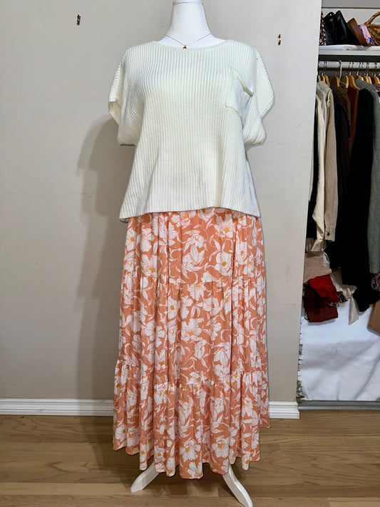 XL-2x Floral Skirt