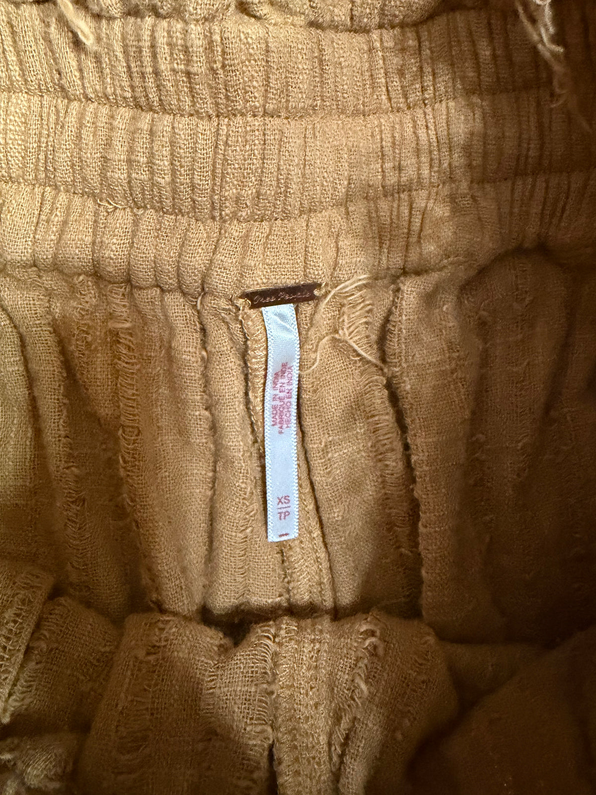 XS Mustard Pull On Cargo Harlem Wide Leg Pants
